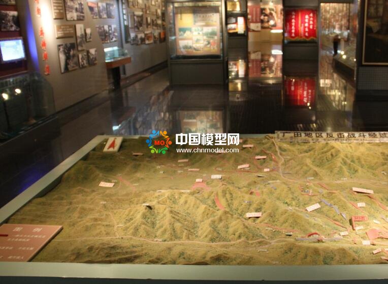 廣田地區(qū)反擊戰(zhàn)經過沙盤模型