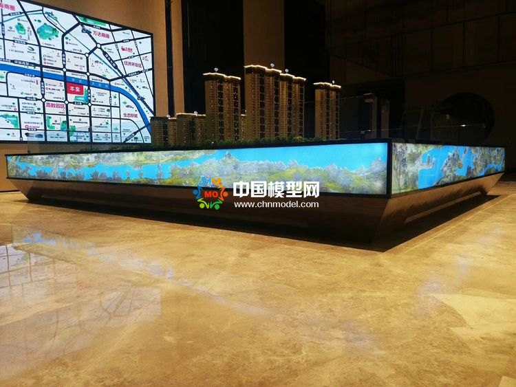 高檔樓盤模型底座，售樓部沙盤展臺（收藏）