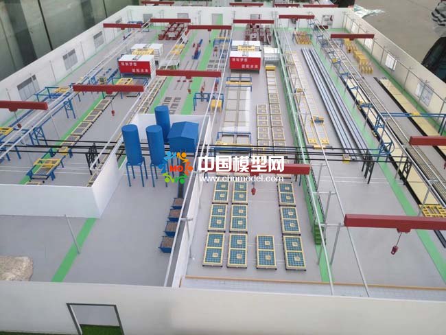混凝土預(yù)制件沙盤模型，預(yù)制件生產(chǎn)線沙盤模型， 裝配式建筑沙盤模型