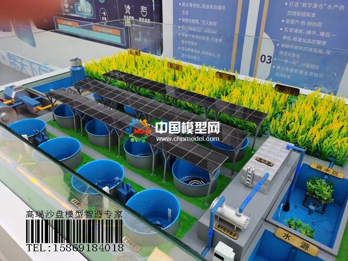 數字養(yǎng)殖沙盤模型，稻魚共生模式打造數字漁業(yè)樣板
