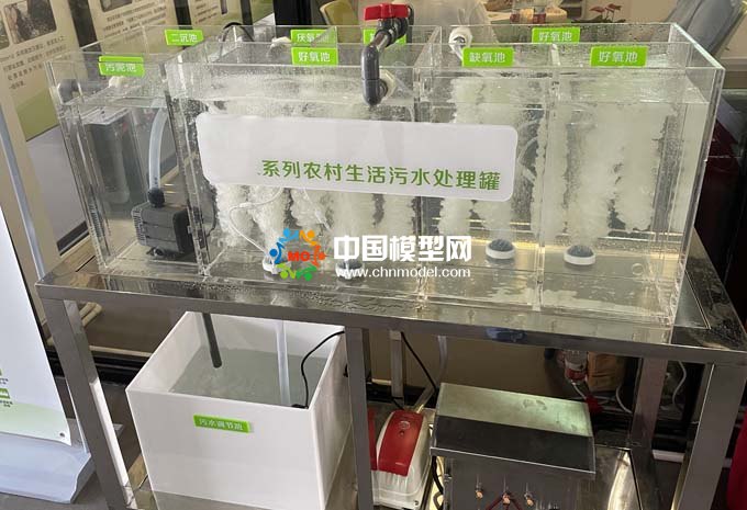 農(nóng)村生活污水處理設備沙盤模型，MBBR一體化污水處理設備沙盤模型