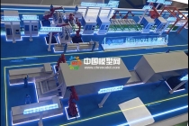 軟包電池模組PACK自動(dòng)線(xiàn)沙盤(pán)模型